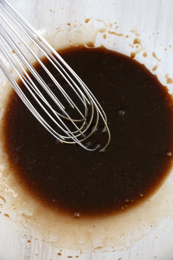 bowl of vegetable marinade