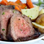 Air Fryer Pot Roast - Fork-tender beef roast, marinated, then air fried to perfection. Cook time is only 30 minutes!