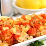 crab pieces made crispy in the air fryer