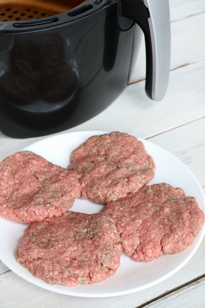 Easy Air Fryer Burgers - Juicy and flavorful burgers cooked perfectly in the air fryer!
