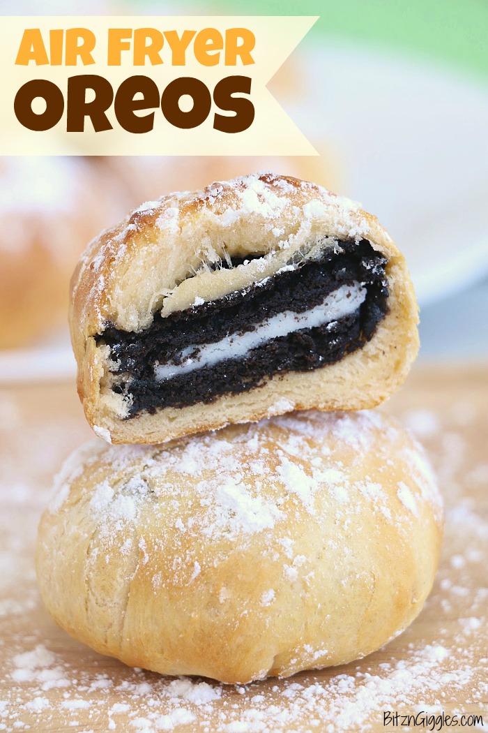 Air Fryer Oreos - A carnival food favorite made a little bit better for you, right in the air fryer with no oil or grease!