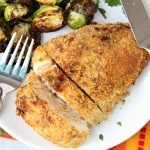 Air Fryer Parmesan Chicken - A mixture of Parmesan cheese and breadcrumbs make this chicken an easy and delicious meal the whole family will love!