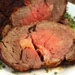 slice piece of prime rib roast