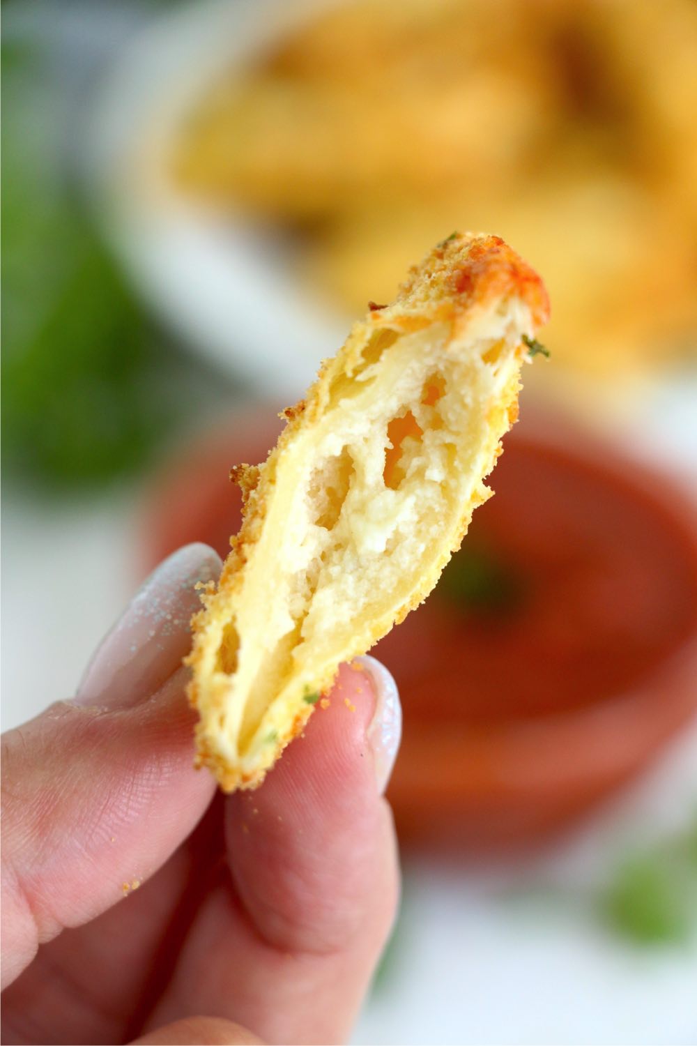 bite taken out of ravioli