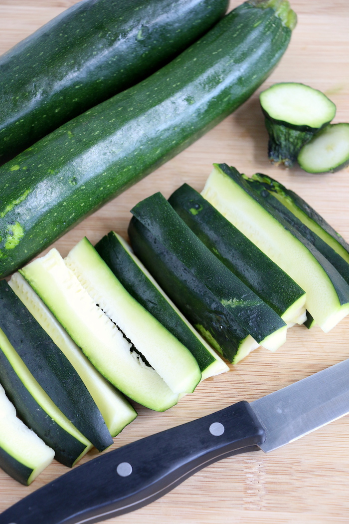 slices of zucchini