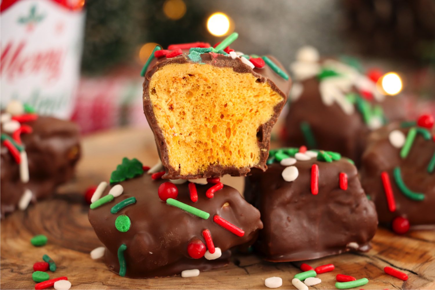 a group of angel food candies