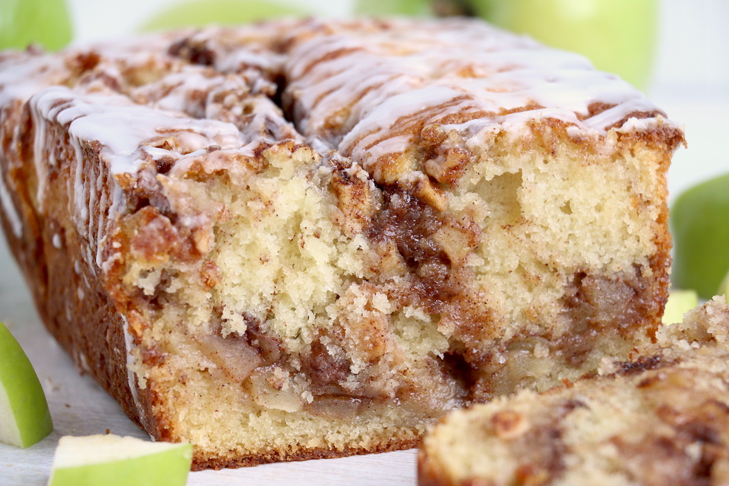 Loaf of apple cinnamon bread