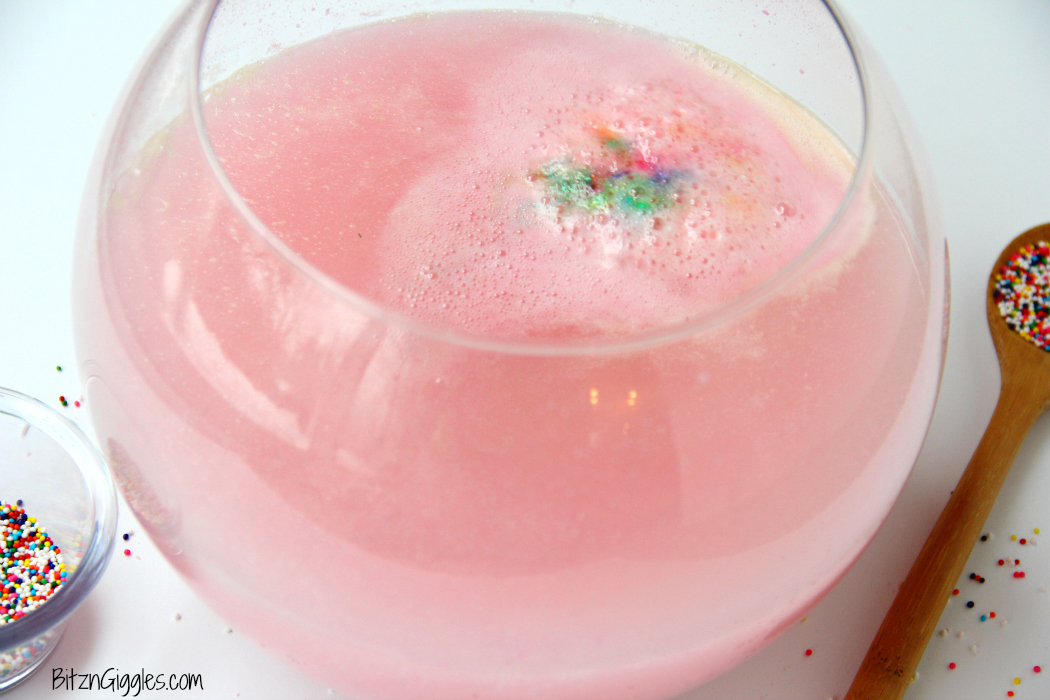 Rainbow Sprinkle Bath Bombs - Watch the rainbow appear when these bath bombs hit the water and start to fizz! They smell great, they're fun to make and they're soothing to the skin!