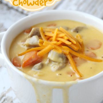 Beer Brat Cheesy Chowder