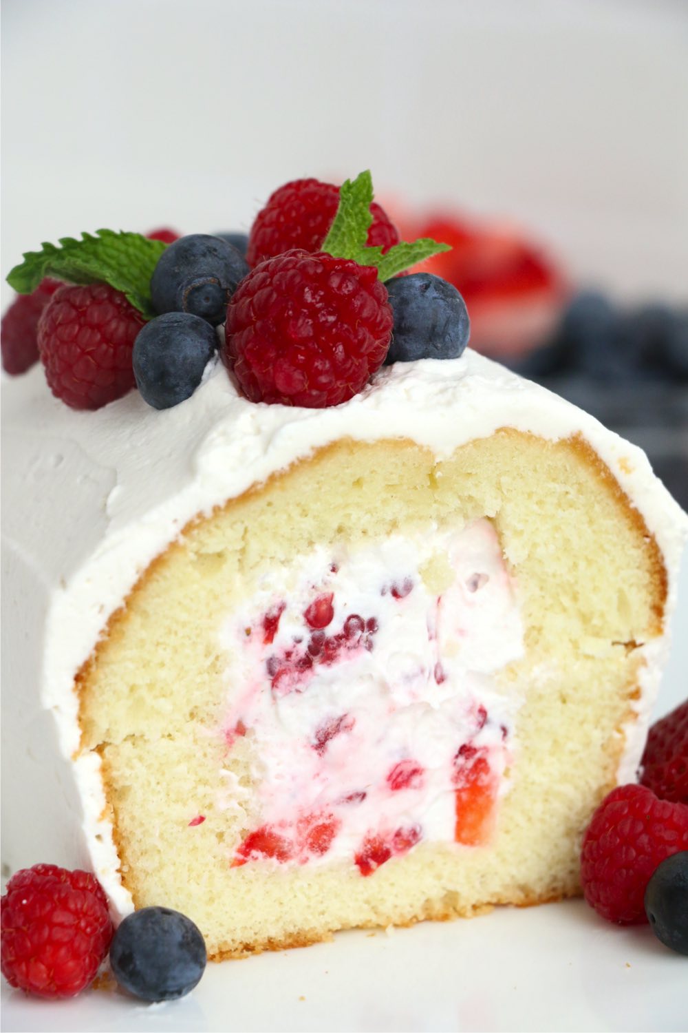 inside shot of a frosted torte