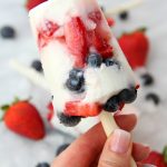 Berry Pup Pops - A three-ingredient, healthy, frozen treat for your dog, made with fresh berries and yogurt.