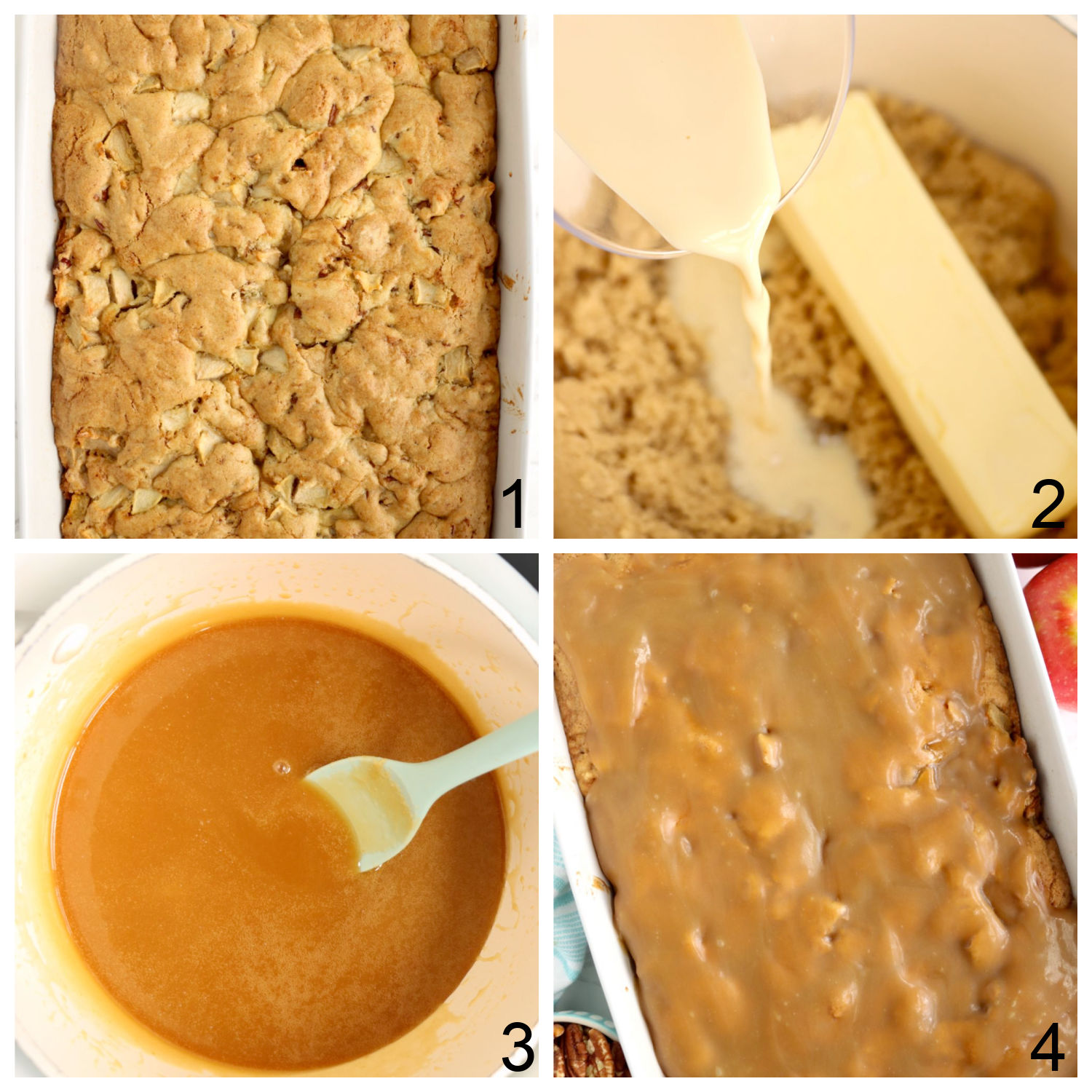 steps for making apple cake frosting