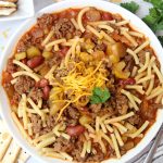 Big Batch Homemade Chili - A flavorful, yet mild chili, perfect for parties and gatherings. This chili is a family favorite and serves a crowd!
