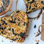 Birdseed ornaments and twine