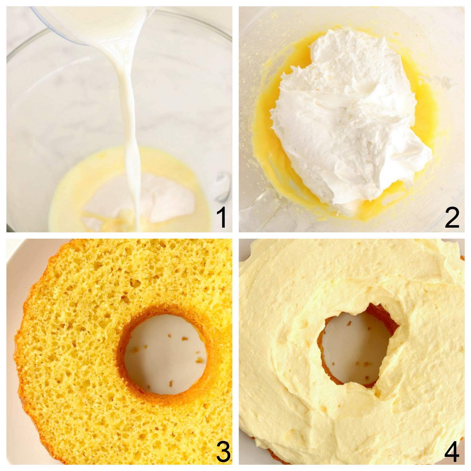 steps for making boston cream cake filling