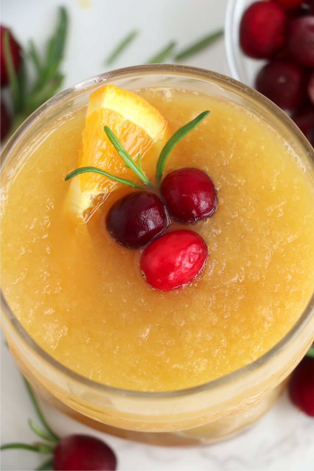 close up of Wisconsin brandy slush drink