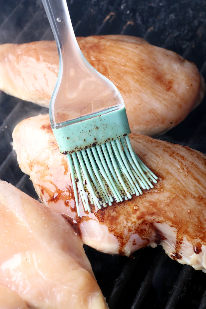 basting chicken breasts with balsamic vinegar