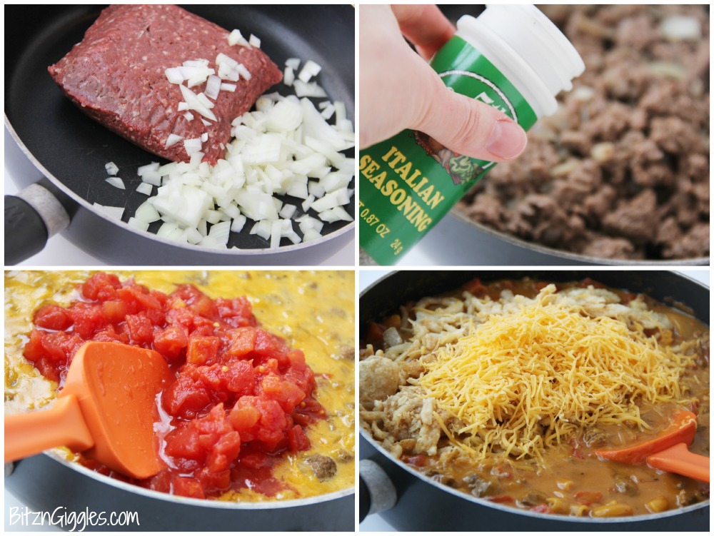 Hamburger Helper Casserole - A delicious, hearty casserole that goes together in minutes with the help of Hamburger Helper!