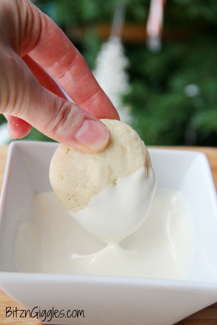 Candy-Dipped Shortbread Cookies