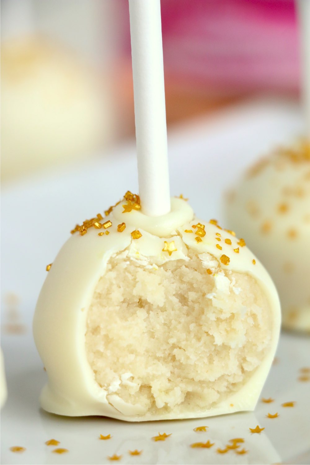 bite out of a cake pop