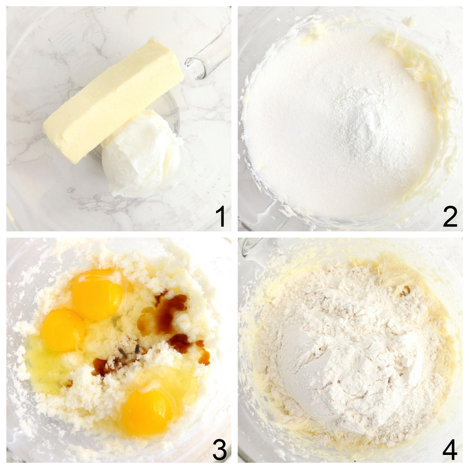 steps for making kuchen dough