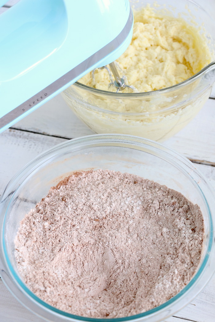 Zucchini Cake - Rich and moist chocolate zucchini cake topped with chocolate peanut butter frosting.