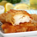 half eaten fish fillet on a plate