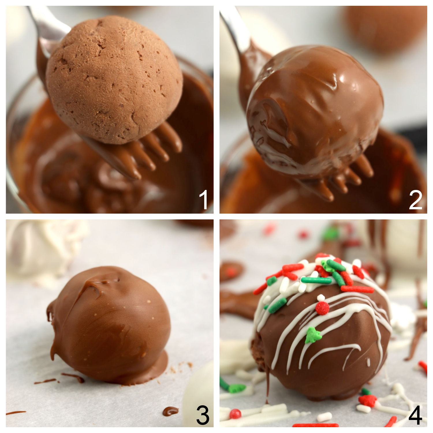 steps for coating Cool Whip candy