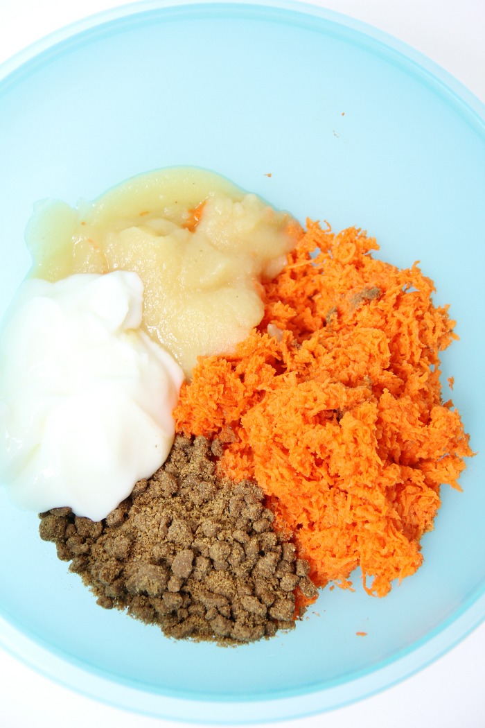 Crunchy Carrot Dog Biscuits - Flavorful, crunchy homemade dog biscuits naturally sweetened with carrots and applesauce.