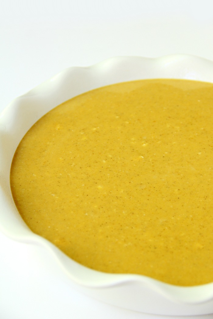Crustless Pumpkin Pie - Tastes like classic, delicious pumpkin pie, just without the fatty pastry crust!
