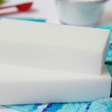 DIY Magic Erasers - Make your own Magic Erasers at home for cheap! All you need is water and three ingredients. You'll be amazed at how well they work!