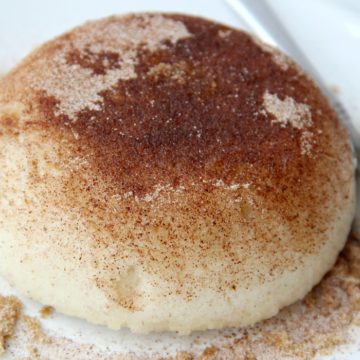 Cinnamon Sugar Doughnut Mug Cake - This delicious mug cake literally takes about 60 seconds to make in the microwave. It tastes just like a cinnamon sugar doughnut!