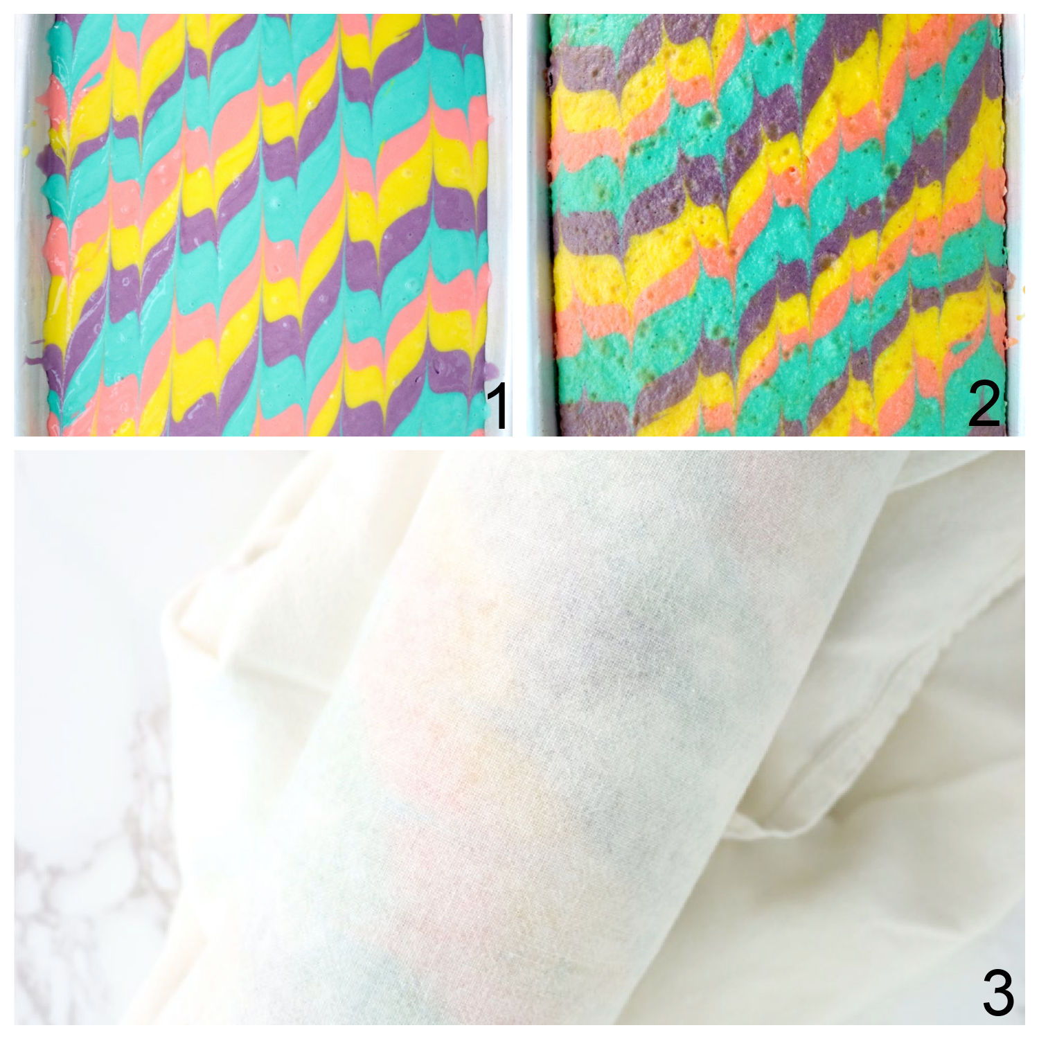 steps for rolling a cake