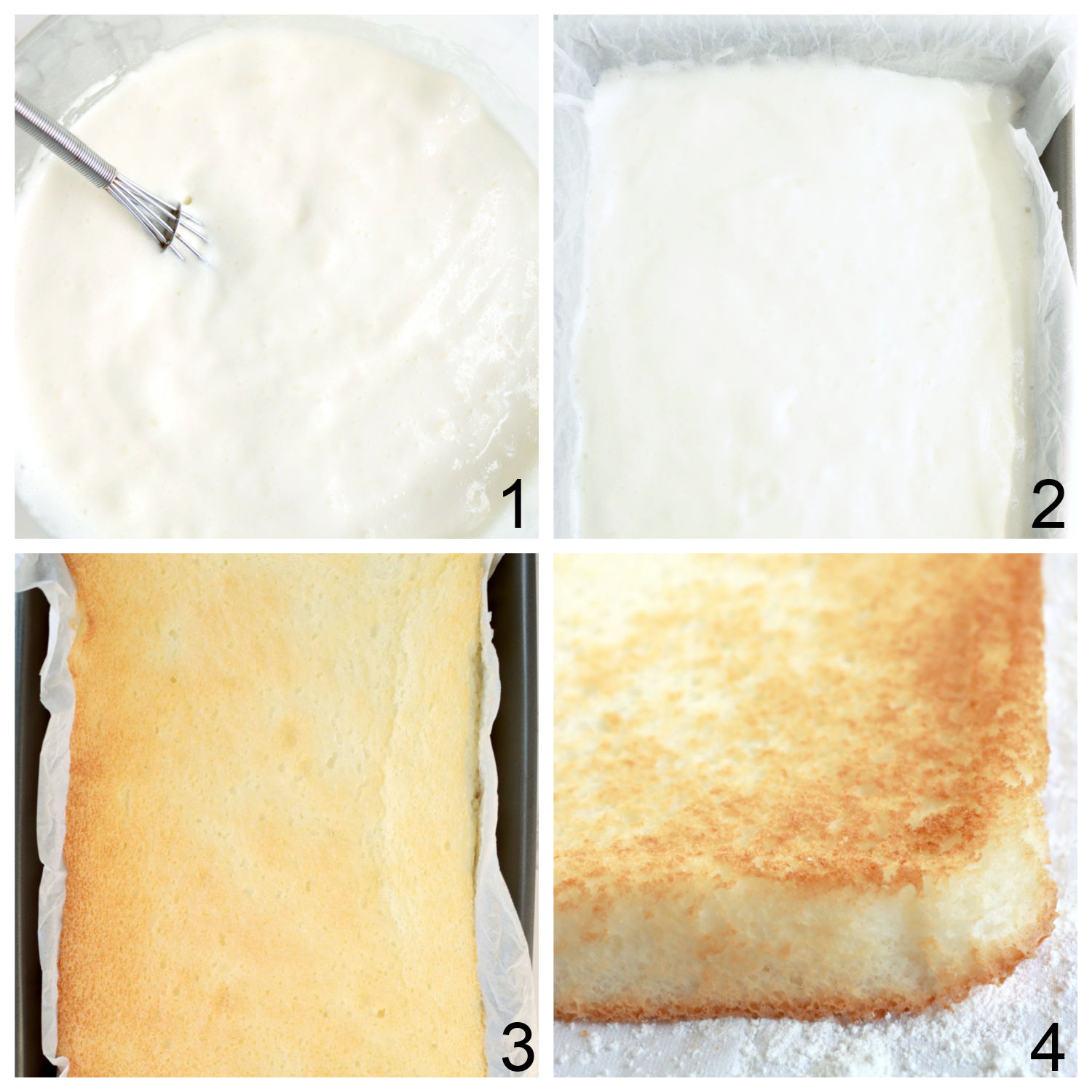 steps for making angel food cake