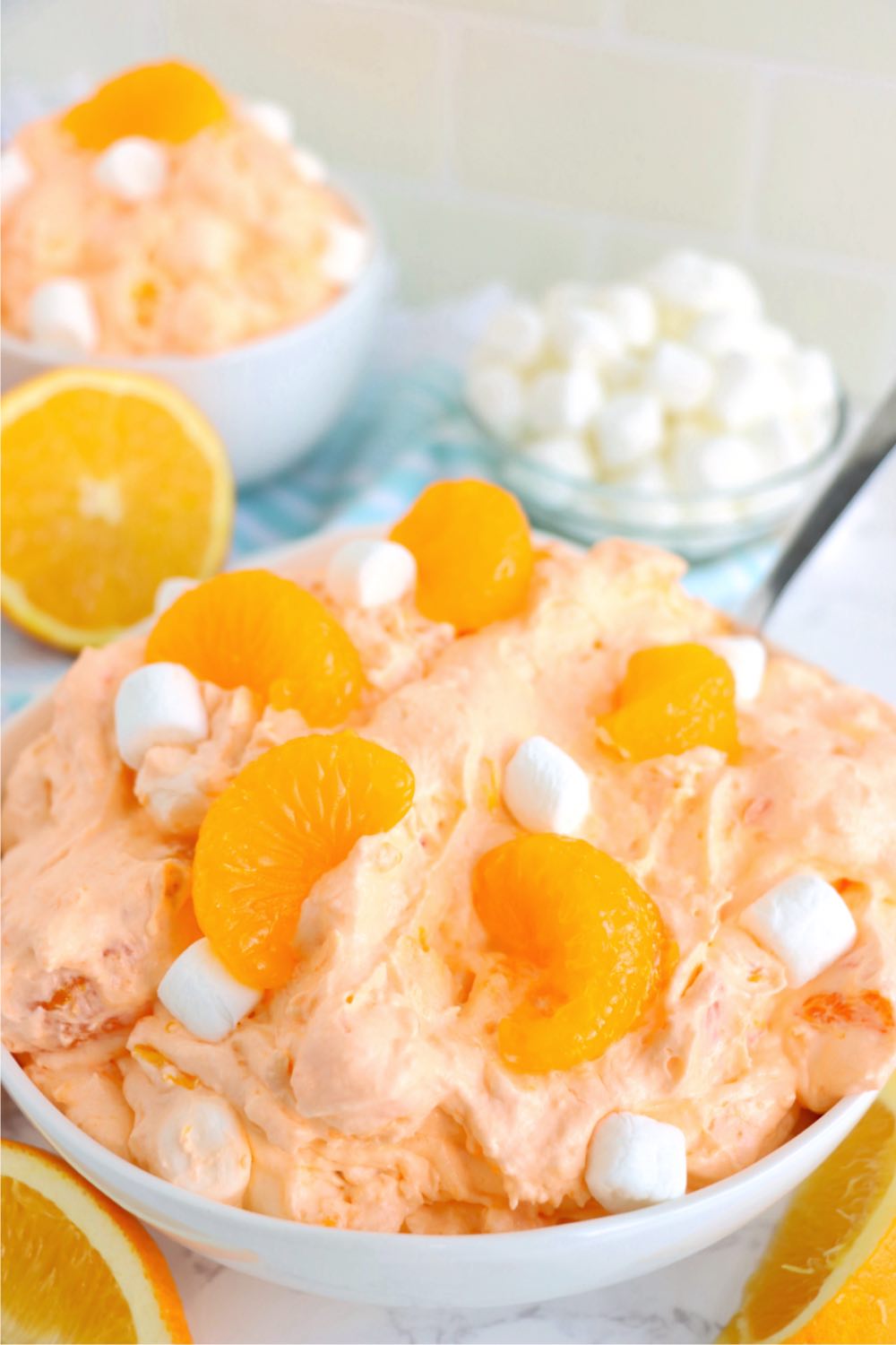 bowl of fluffy orange salad