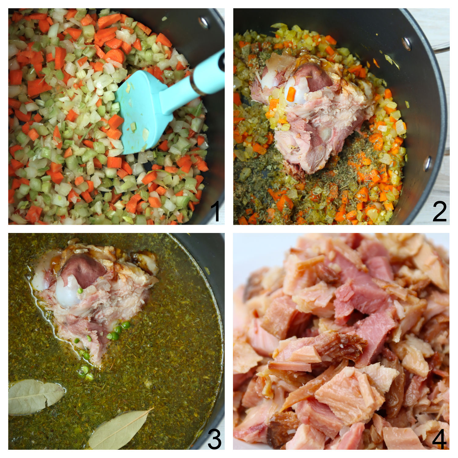 steps for making pea soup