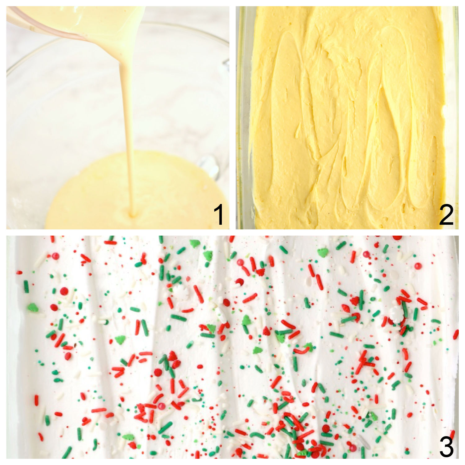 steps for making eggnog pudding dessert