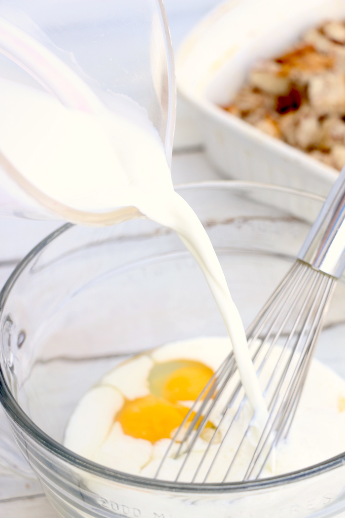 French Toast Bake - An easy, hassle-free overnight French toast casserole with a crunchy cinnamon-sugar topping!