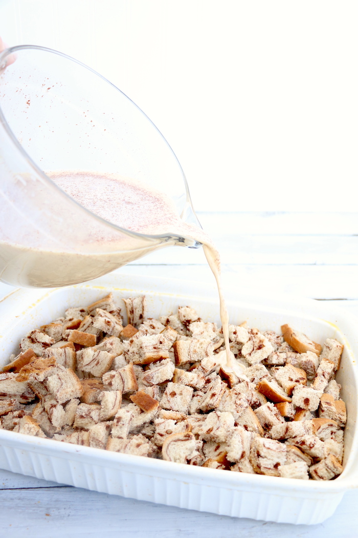 French Toast Bake - An easy, hassle-free overnight French toast casserole with a crunchy cinnamon-sugar topping!