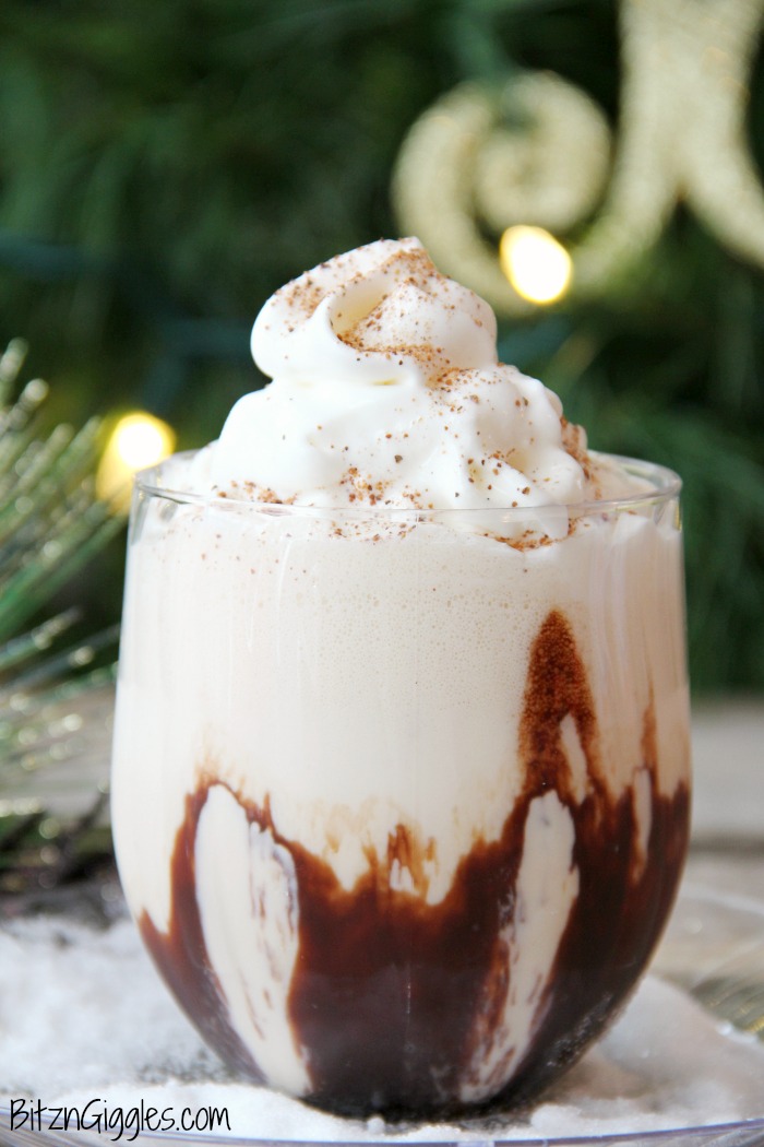 No Blend Frozen Mudslide - A decadent combination of rich chocolate and creamy vanilla! A delicious ice cream drink for adults - no blender required!