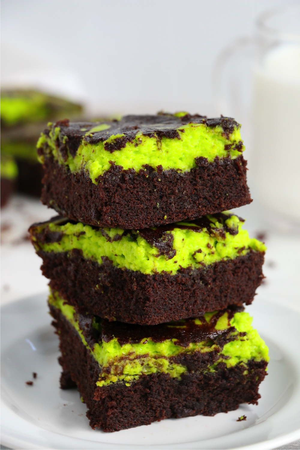 stack of Halloween brownies