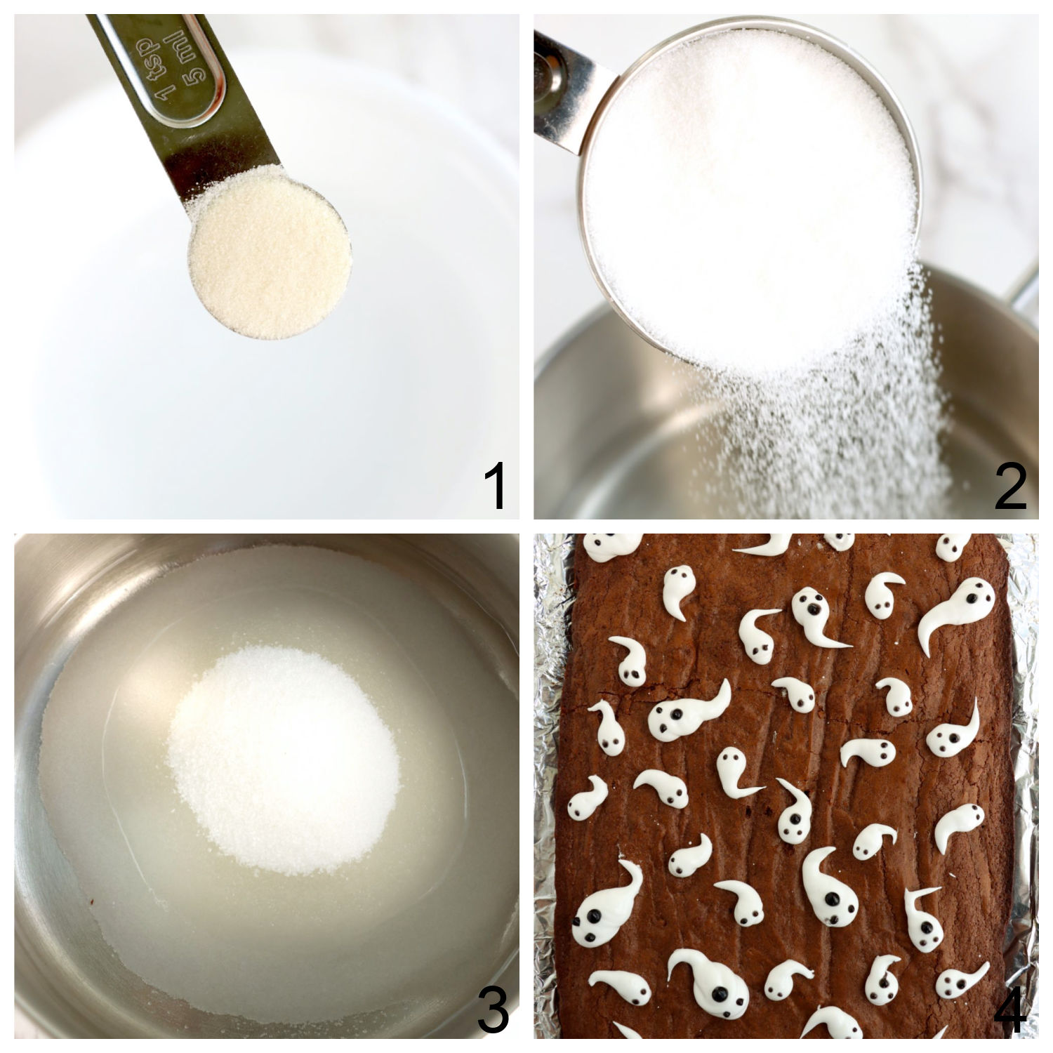 steps for making homemade marshmallow ghosts