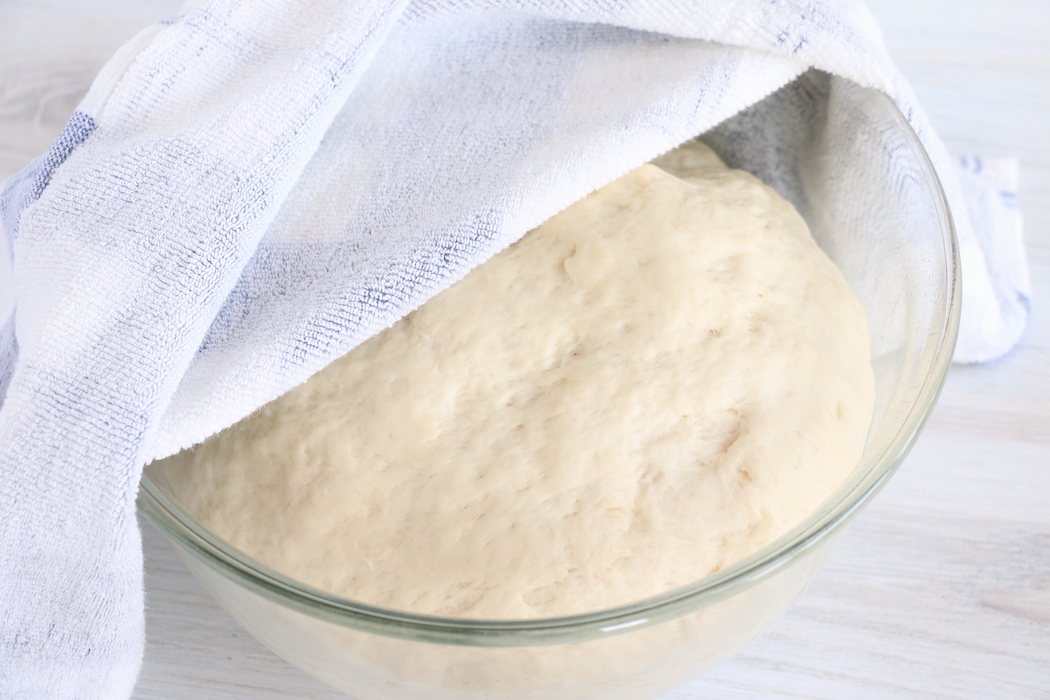 Bread dough in a bowl