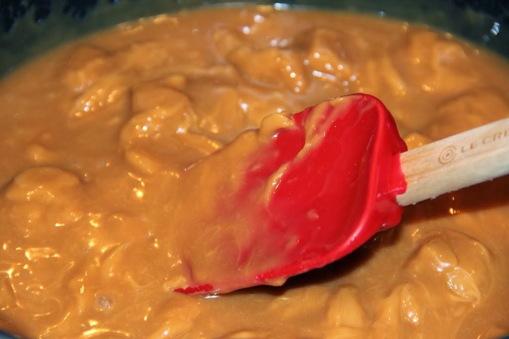 Melting caramel