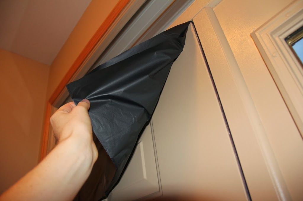 plastic over the door