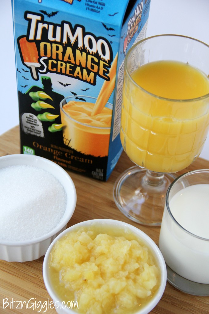Orange Screamsicle Sherbet - Orange creamsicle flavored sherbet electrified by some tart crushed pineapple and then perfectly sweetened to make a simple and delicious frozen treat that requires only 5 ingredients!