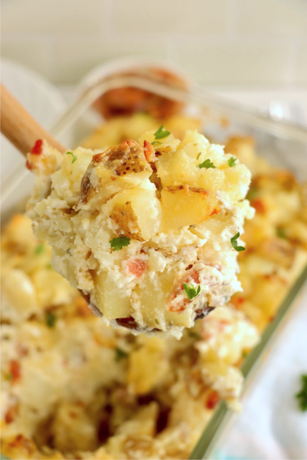 Spoonful of potato casserole