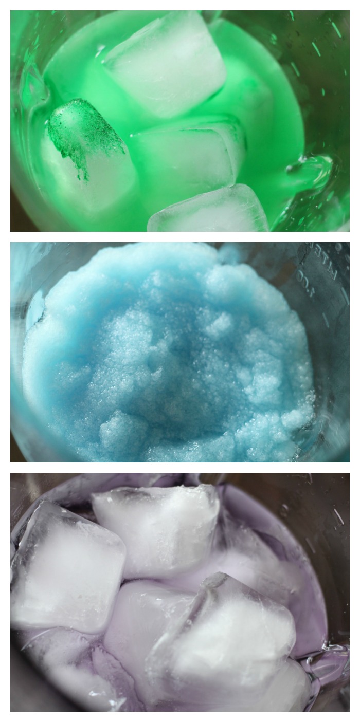 Mermaid Slush - A fun and colorful kid-friendly layered drink perfect for birthdays and parties! #slush #kidsdrink #slushie #BitznGiggles #mermaid #recipe #drinkrecipes #drinks #nonalcoholicdrinks #slushies