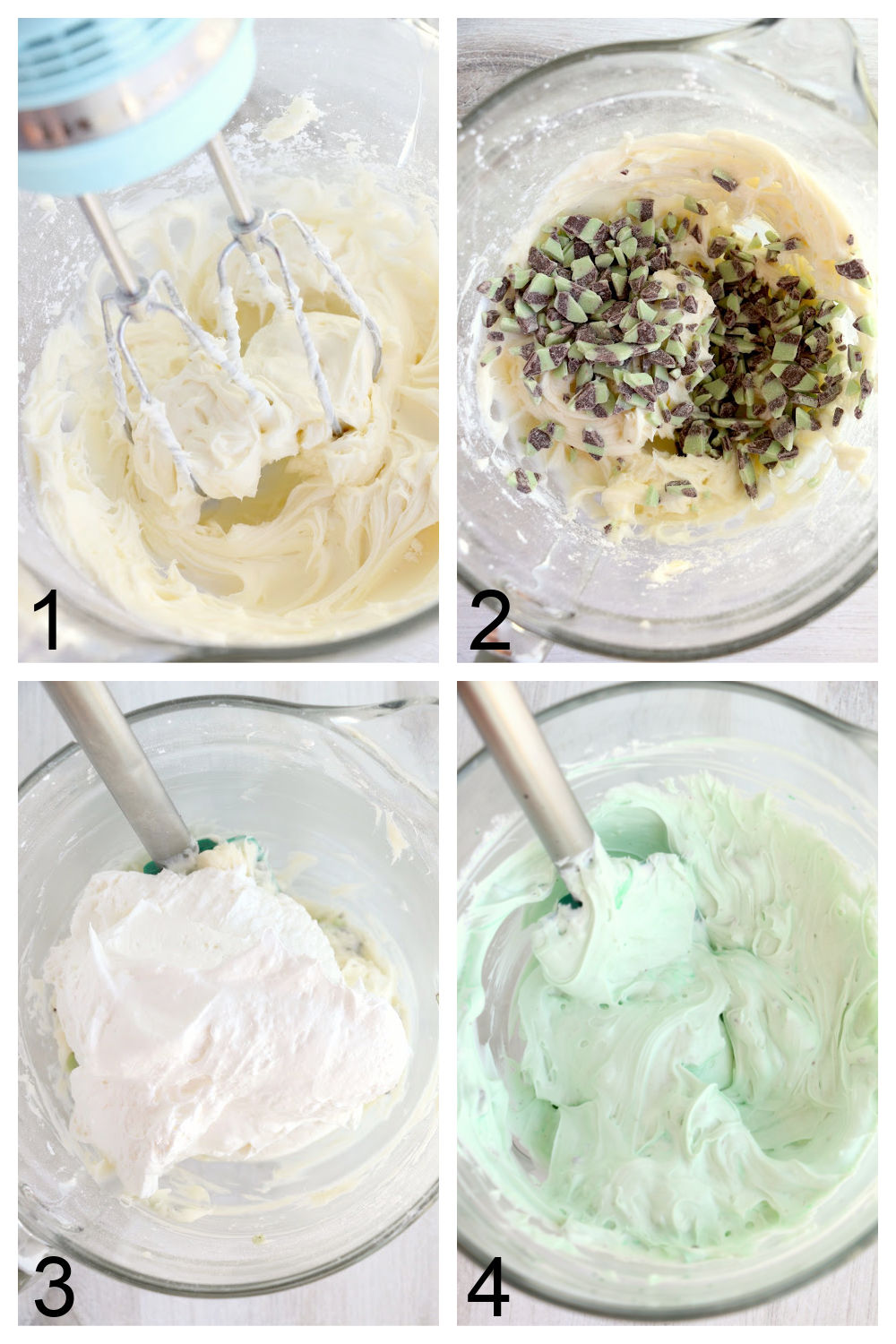 mint lush dessert process