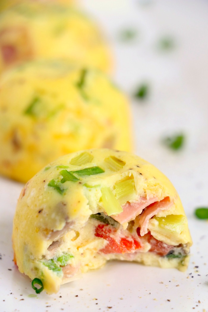 egg bite with bite taken out